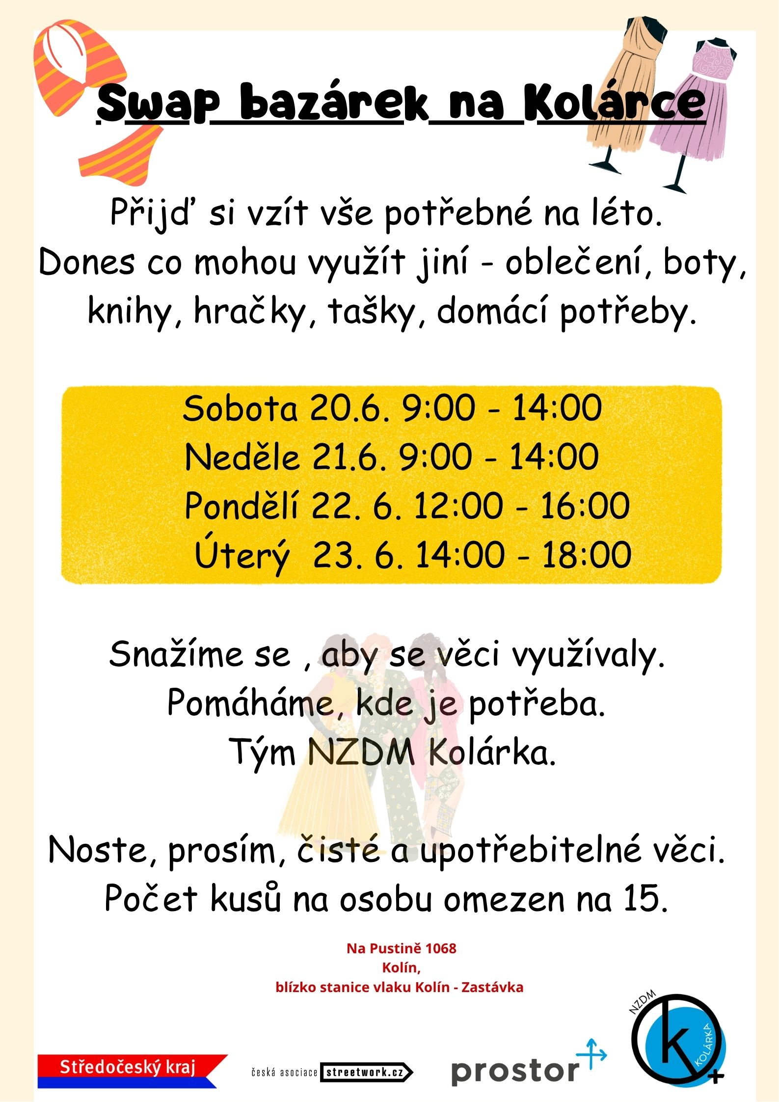 Swap bazárek na Kolárce Swap bazárek na Kolárce